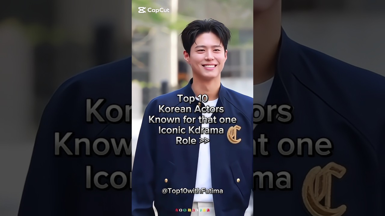 Korean actors known for one iconic roles... #kdrama #shorts