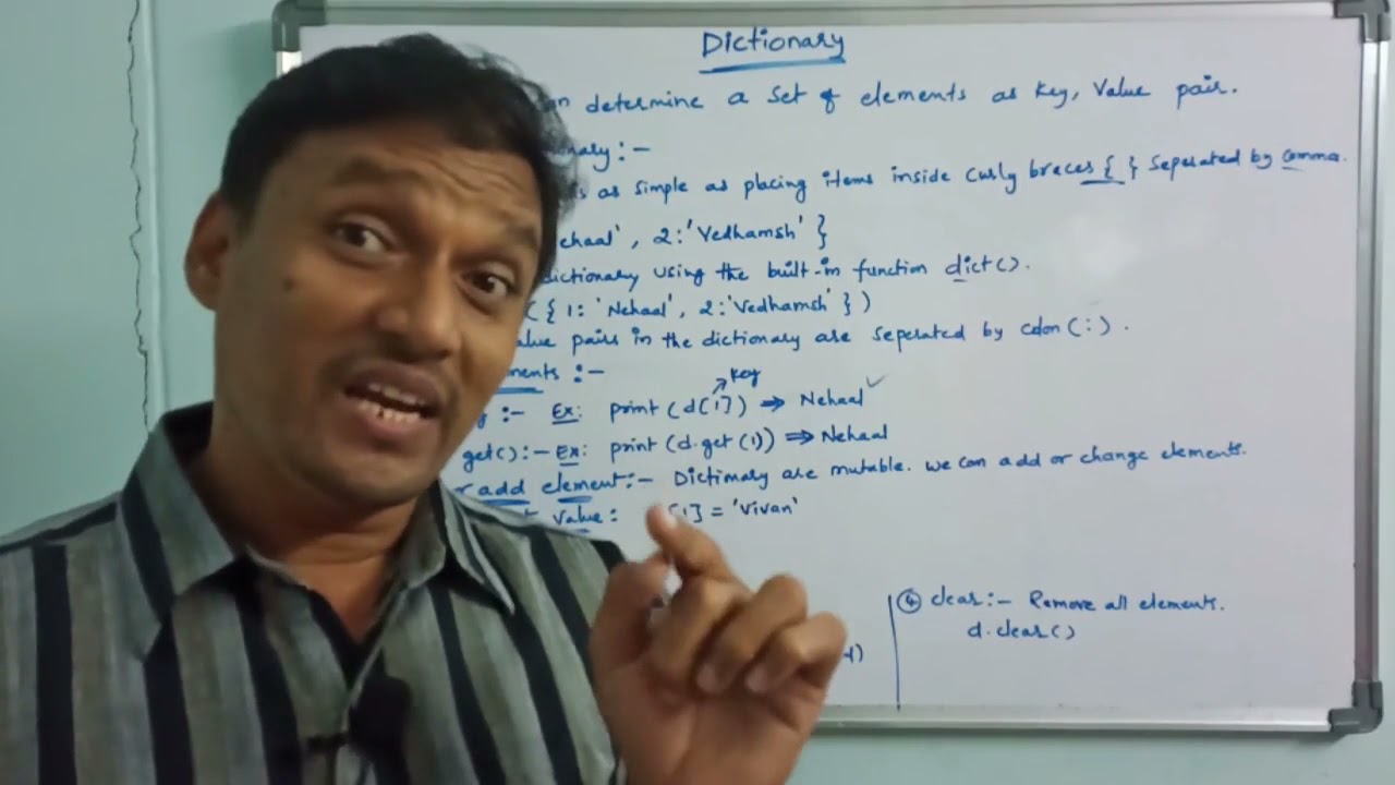 Dictionary in python | Dictionary Methods in Python | Mapping in Python | Python Programming |telugu