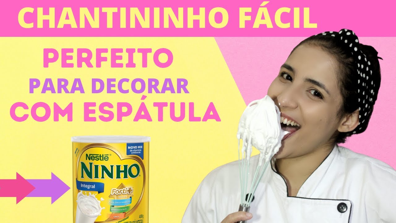 Como fazer chantininho fácil para espatular | passo a passo