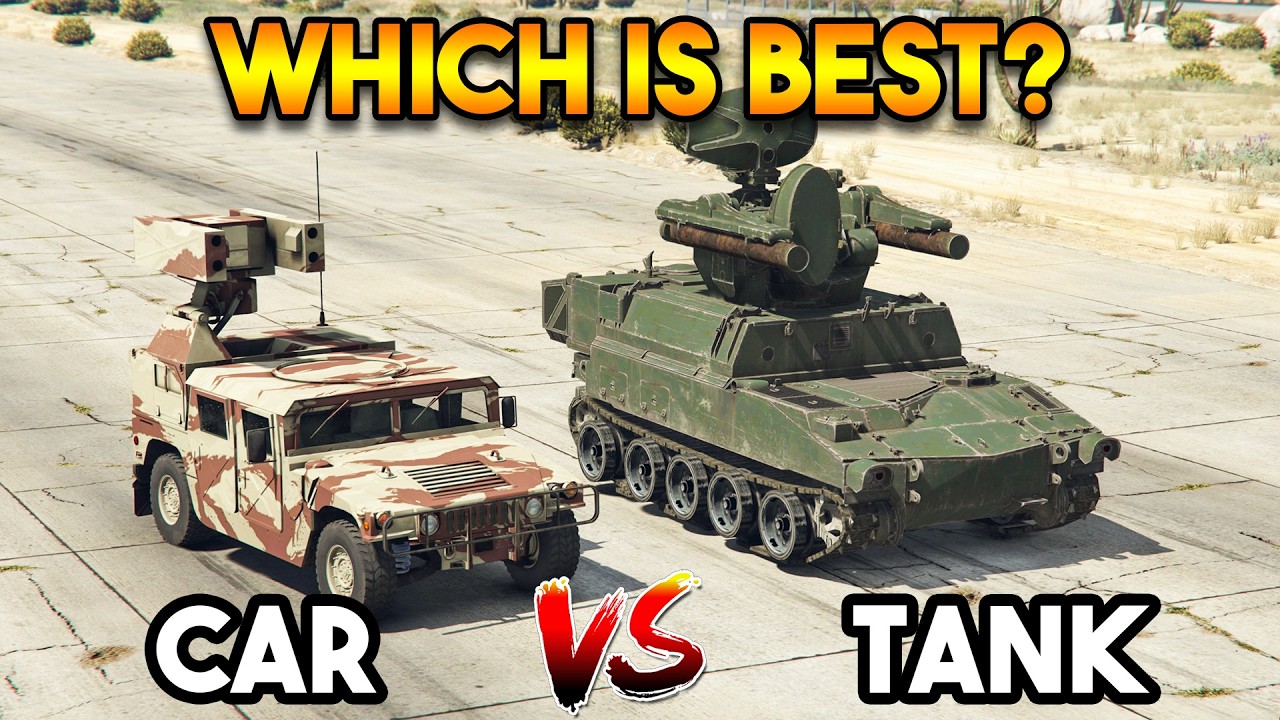 GTA 5 MODS: CAR MISSILES VS TANK MISSILES (WHICH IS BEST MILITARY VEHICLE?)