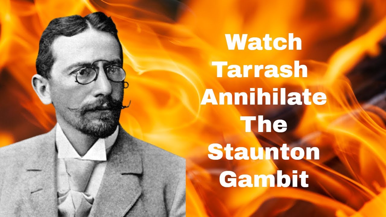 Watch Tarrash Annihilate The Staunton Gambit | Max Kuerschner vs Siegbert Tarrasch: Nuernberg 1887