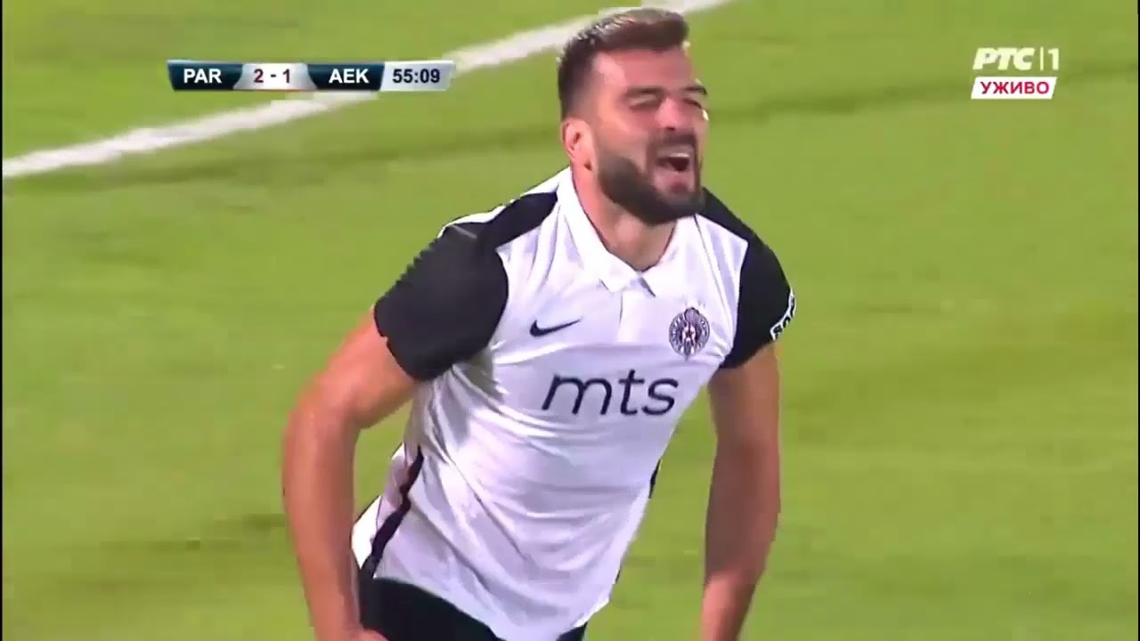 Partizan - AEK 2 : 2 - Golovi i šanse