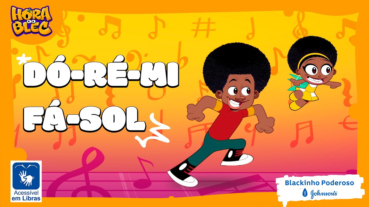 LIBRAS - DESENHO INFANTIL - MÚSICA DÓ, RÉ, MI, FÁ, SOL