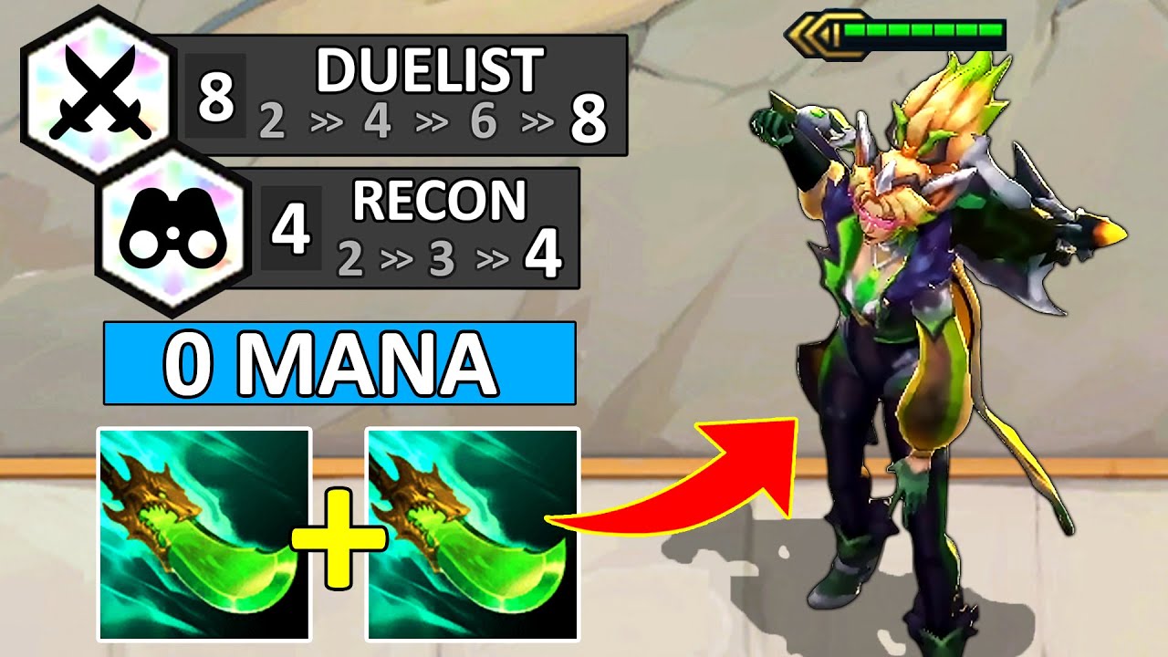 No Mana Vayne ⭐⭐⭐ 4 Recon 8 Duelist | TFT Set 8