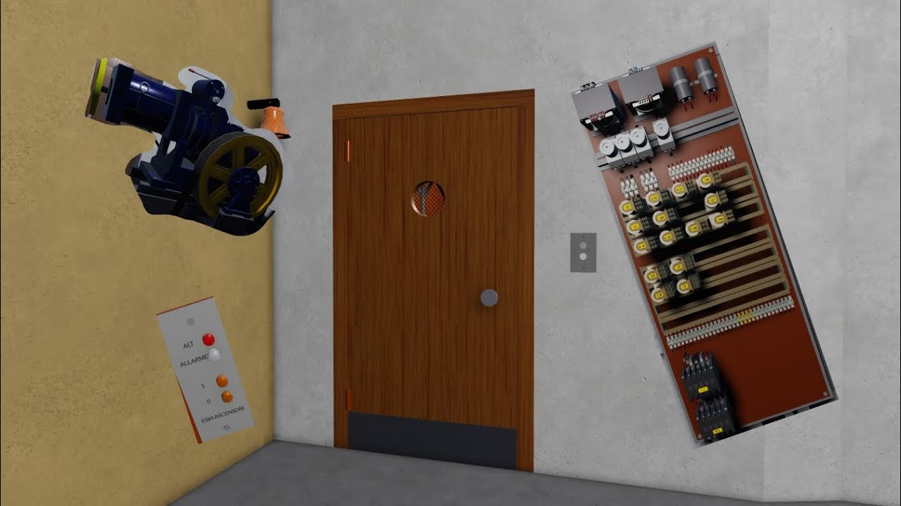 Il montacarichi della sede Esim Elevators #Roblox #ascensore #lift #elevator 