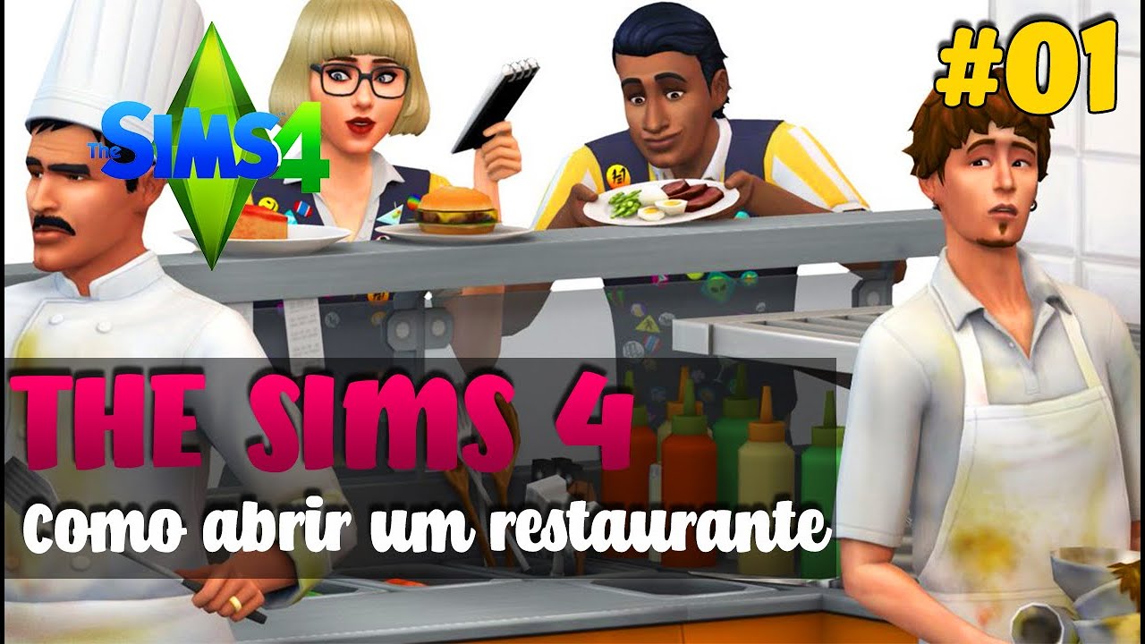 🍔🥗 1️⃣ The Sims 4 - Como Abrir um Restaurante - Parte 1 🍔🥗