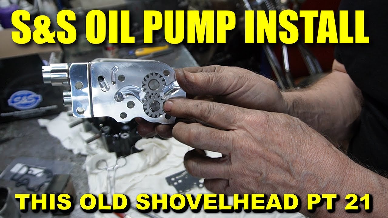 S&S OIL PUMP INSTALLED / CASES ASSEMBLED / USING MY ENGINE LIFT