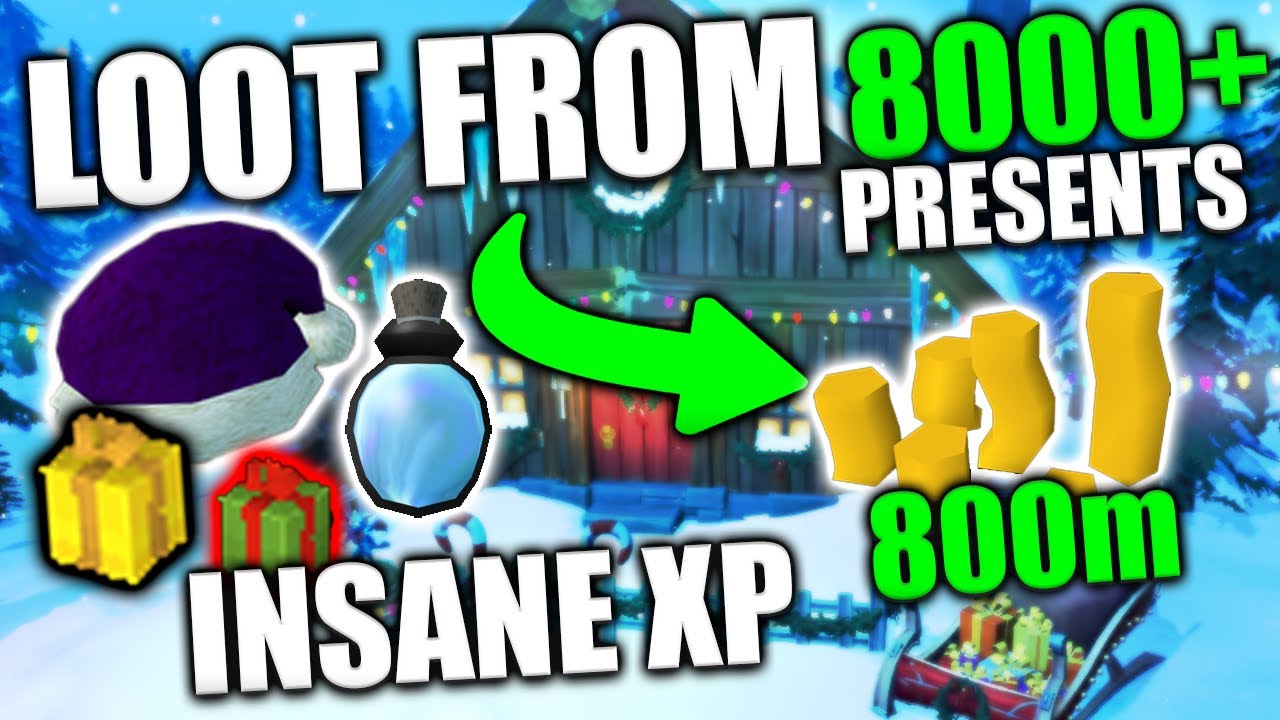 What 8000+ Christmas Presents Get You in Runescape 3