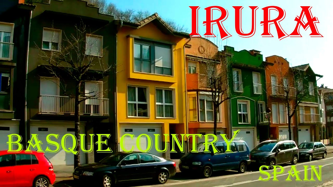 A relaxing walk to the music in the Spanish village of Irura. Street walking non-speaking