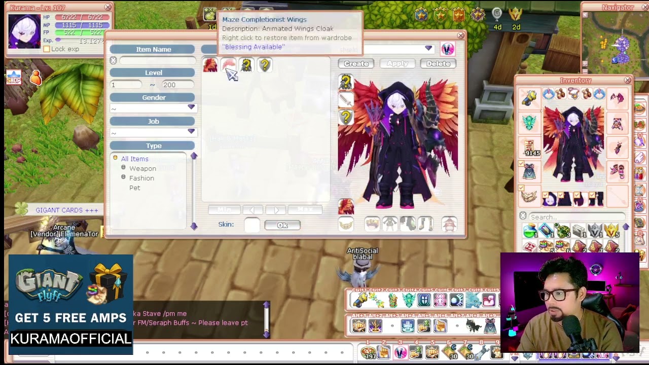 GIANT FLYFF/ HOW TO CHANGE AND USE SKIN ON ITEM