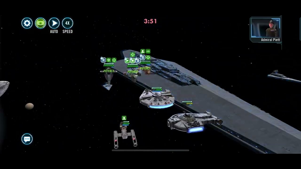 SWGOH - Profundity vs Executor (NO REINFORCEMENTS - WIN)