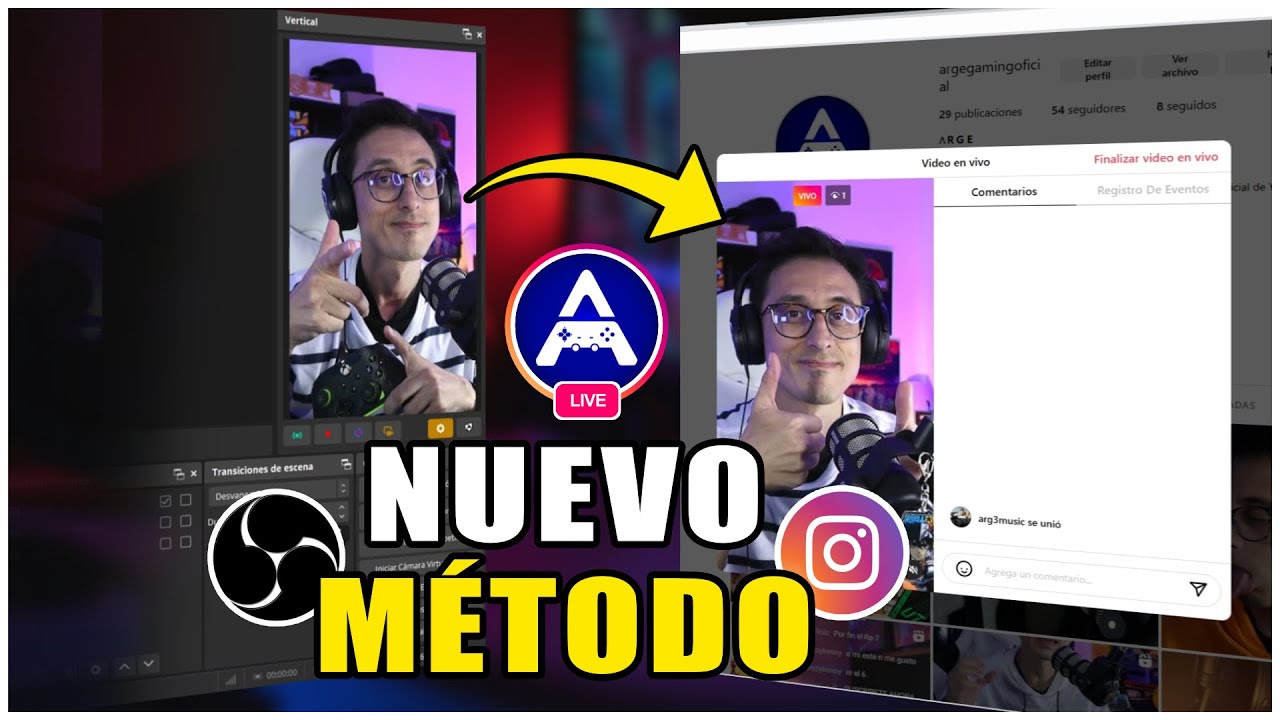 Transmite en INSTAGRAM desde PC con OBS😱El juego ha cambiado | NUEVO método