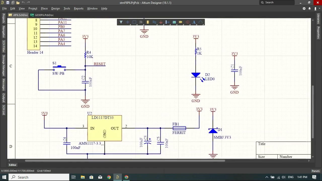 STM32G0 Board Design