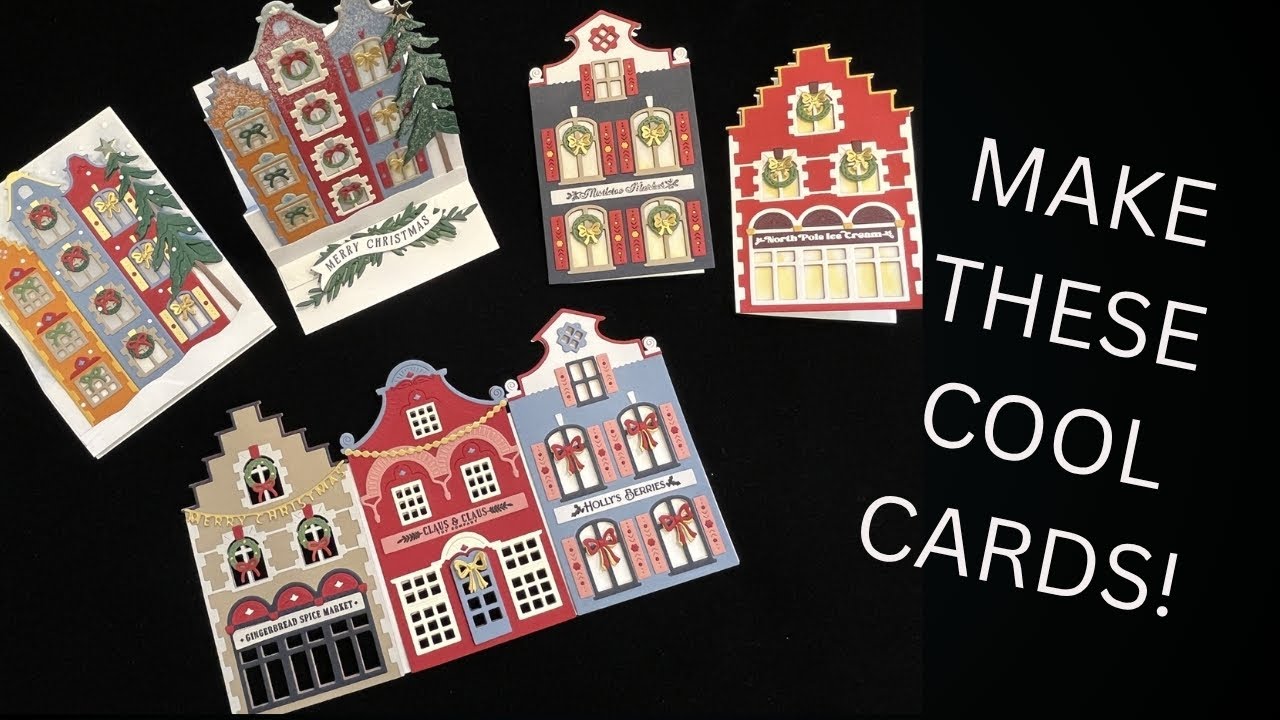 HOW to MAKE Easel & Shaped Christmas Cards