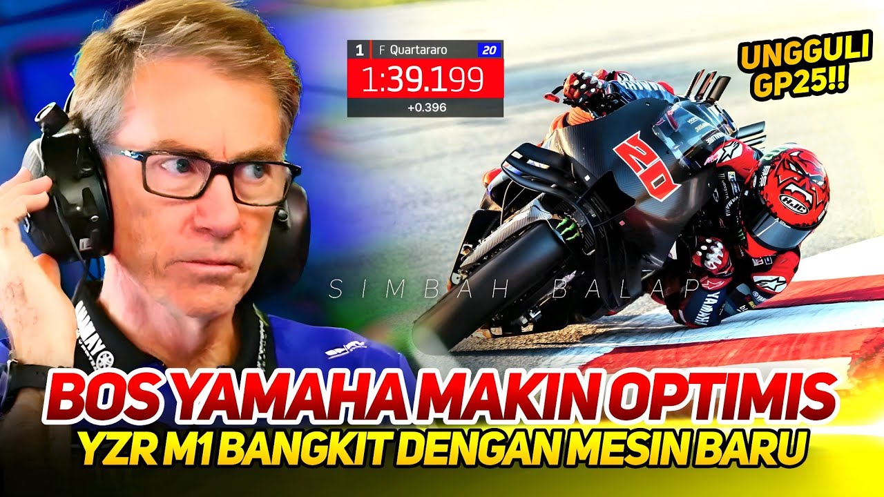 YAMAHA BANGKIT🔥FABIO QUARTARARO TERCEPAT 2~SUKSES BANGKITKAN MESIN GANAS YZR M1 TERBARU DI BARCELONA