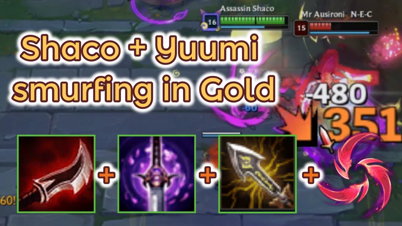 Shaco and Yuumi in Gold Elo! [League of Legends] Full Gameplay - Infernal Shaco