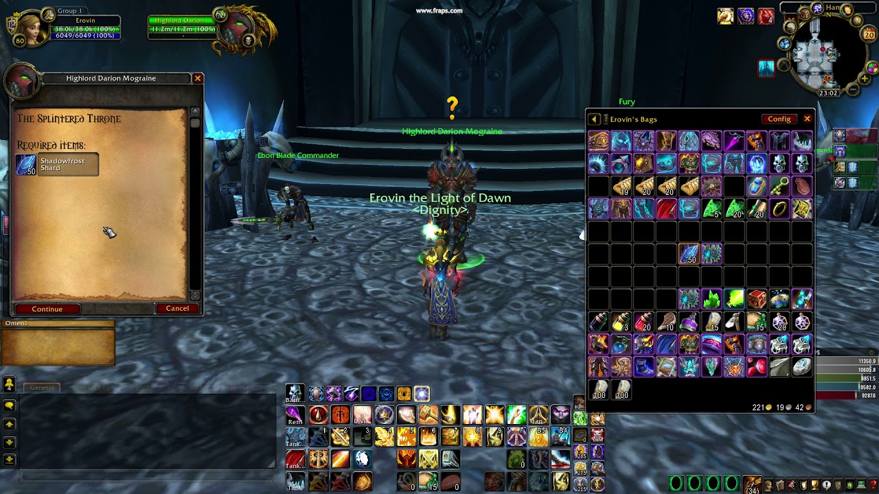 Warmane Icecrown Realm - Shadowmourne Quest Chain
