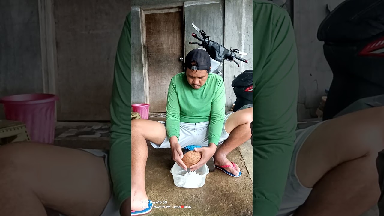 ditoy ka lang siguro probinsya makakita ti pagigad ti niyog nga masakayanun...#buhayprobinsya