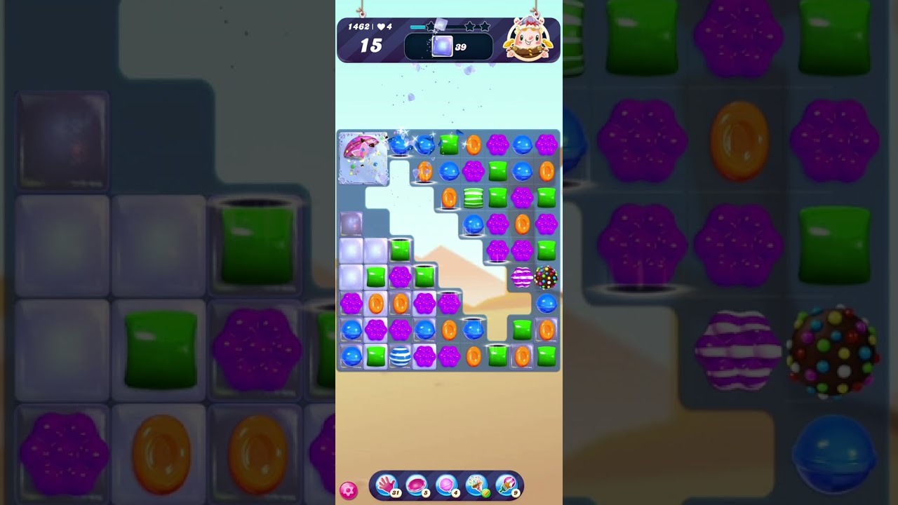 No Booster Candy Crush Saga Level No. 1462