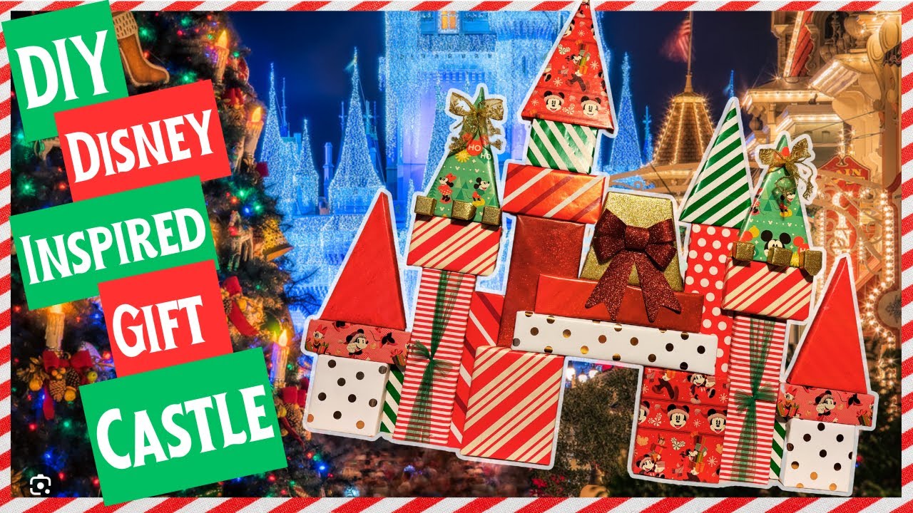 Disney Inspired Christmas Decor | Cinderella Gift Castle Wall Hanging DIY | Christmas 2024
