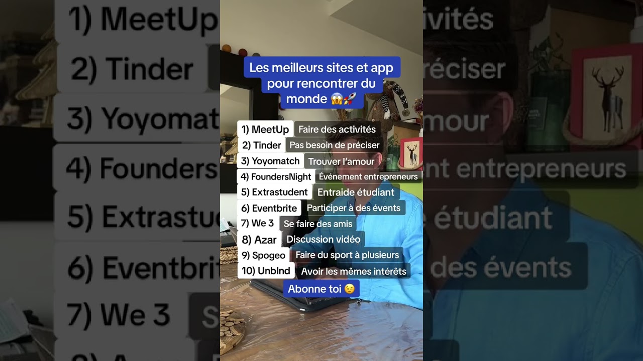 Les meilleurs sites et applications pour rencontrer du monde 😱🚀 #astuce #astuces