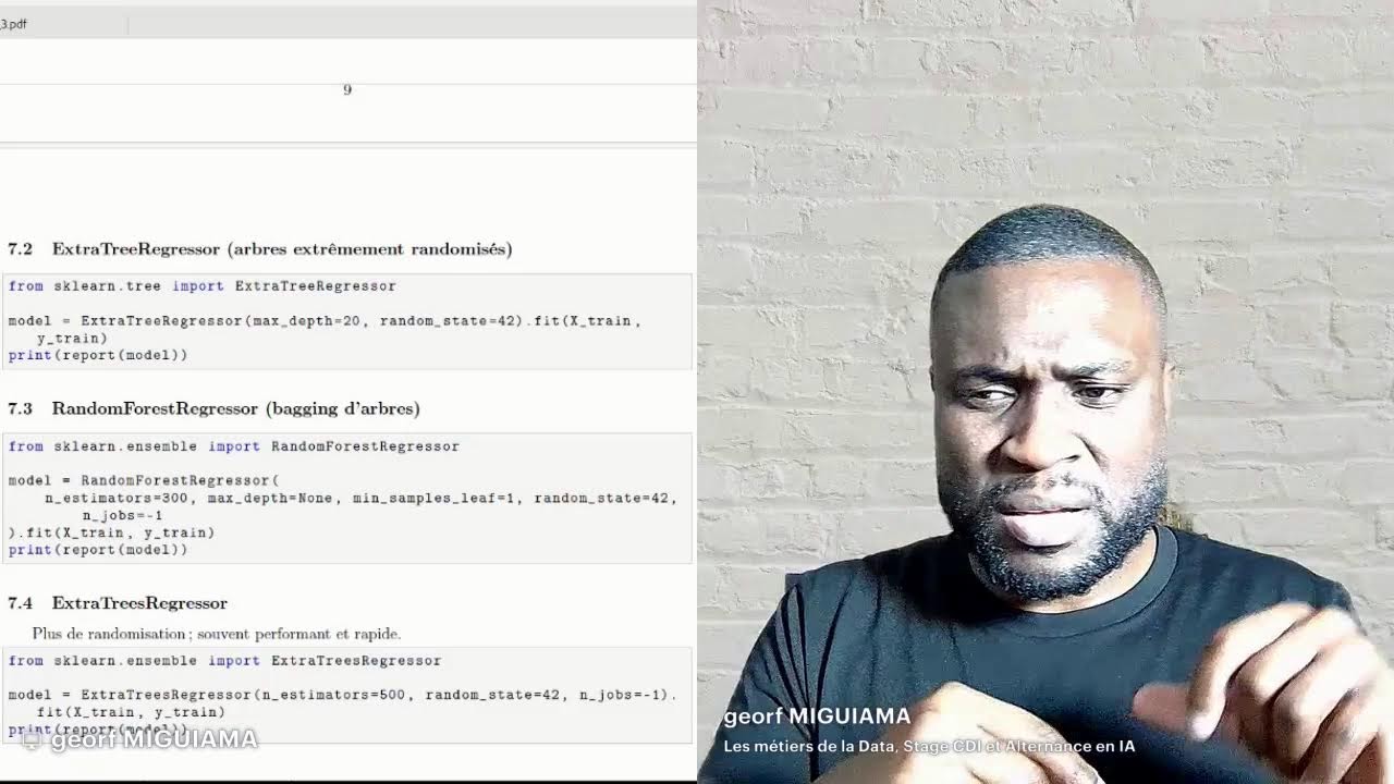 Les modèles de Régression en INTELLIGENCE ARTIFICIELLE