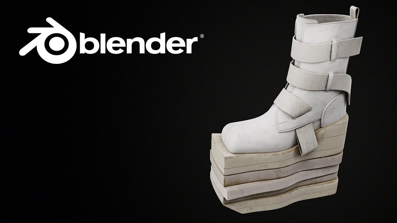 Modeling Koji Kuga Boots in Blender┃Full Process