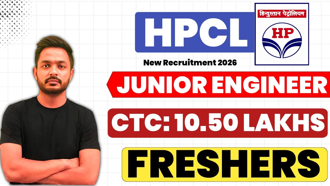 HPCL Recruitment 2025 | CTC: 10.50 Lakhs| HPCL JOB VACANCY 2026 | HPCL Vacancy 2026 | HPCL JOBS 2026