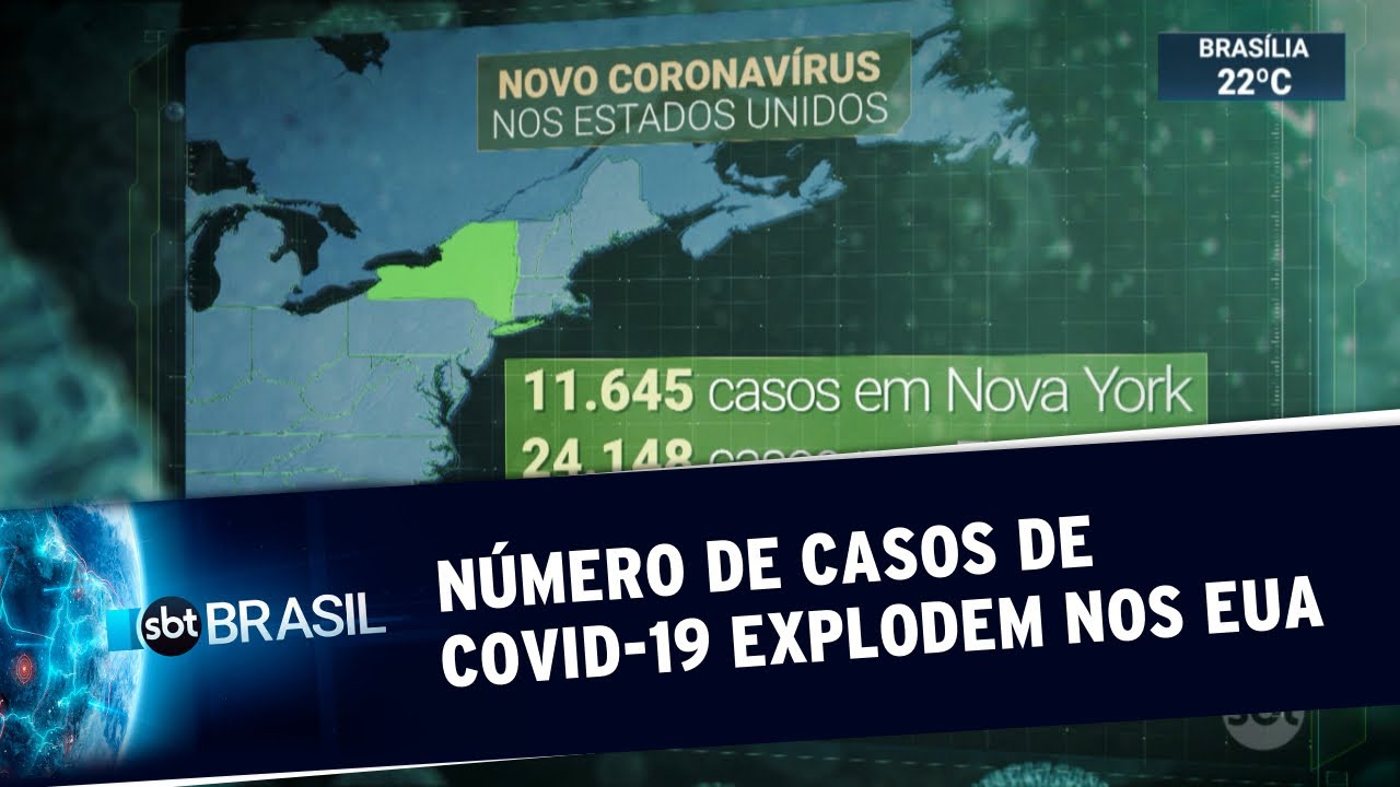 Estados Unidos têm explosão de casos do novo coronavírus | SBT Brasil (21/03/20)