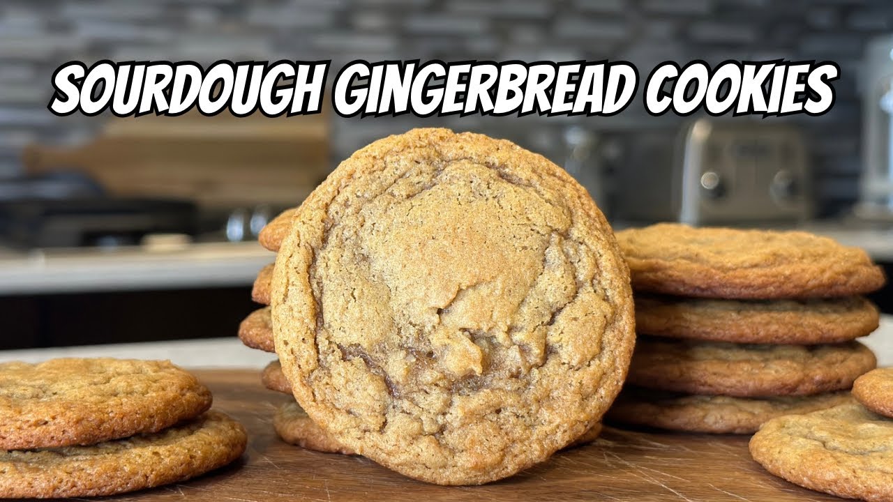 Sourdough Gingerbread Cookies