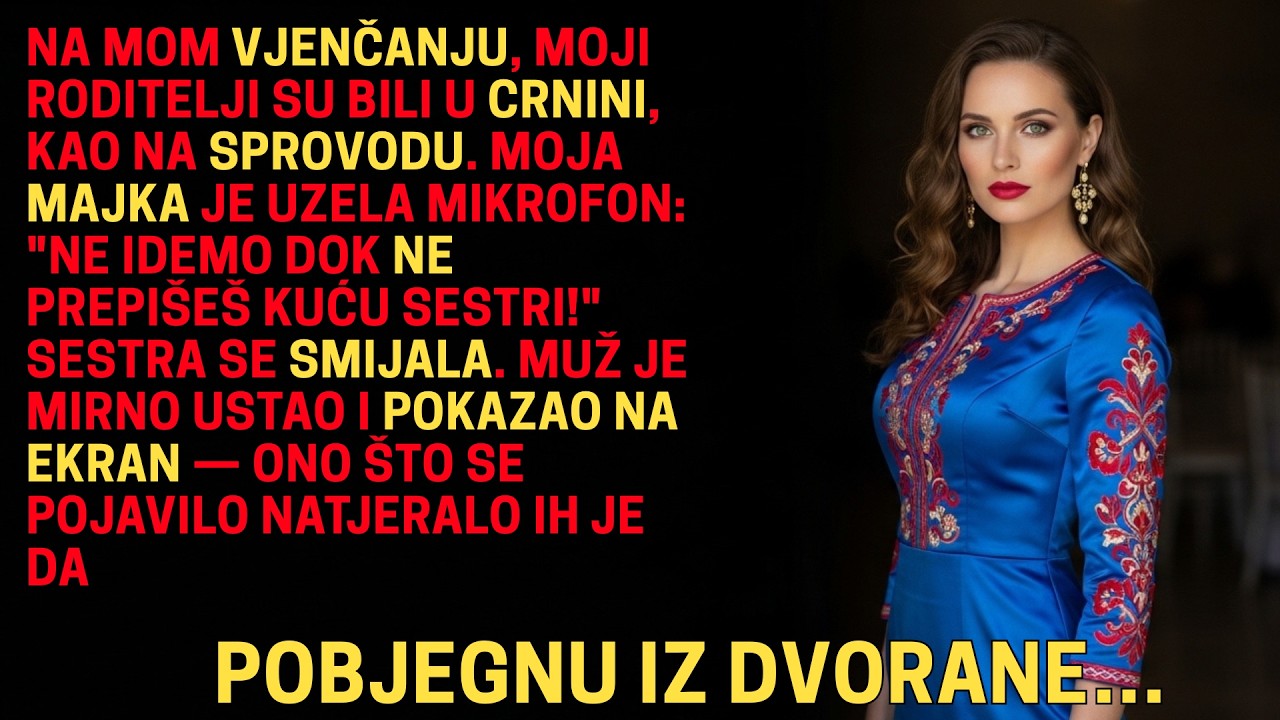 Moji roditelji su nosili crno na mom vjenčanju — video ih je natjerao da pobjegnu.