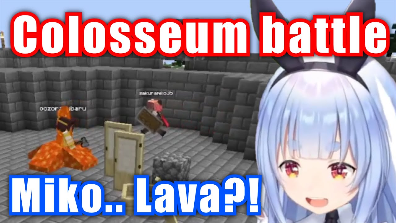 Pekora colosseum battle with Miko, Subaru, Noel