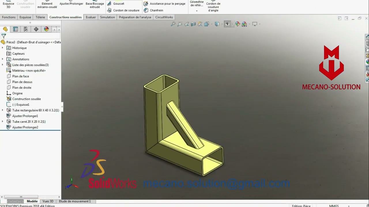 Formation Gratuite en SolidWorks / Free Training with SolidWorks ( Drawing 2D/3D)