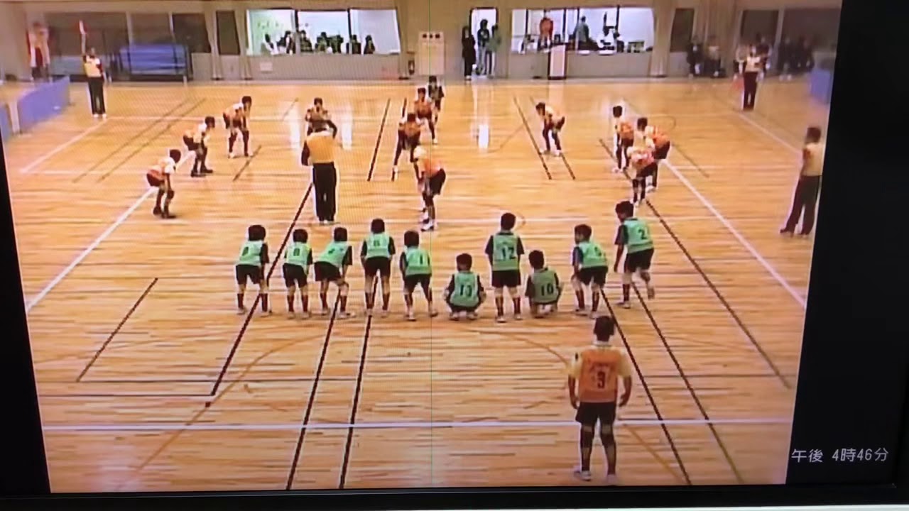 2004年度春　ドッジボール愛知県予選決勝戦　サザン＇９７（橙）vsマッキューズ（緑）　１セット目