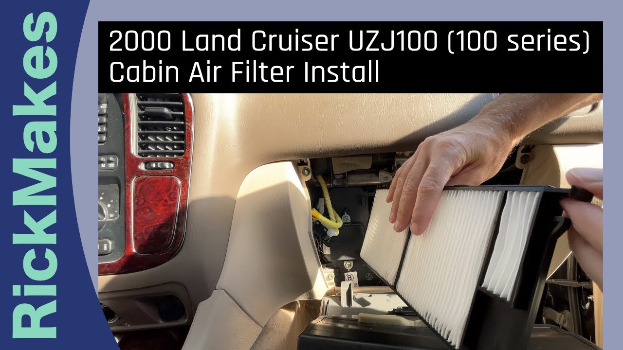 Установка салонного фильтра Land Cruiser UZJ100 (серия 100) 2000 года