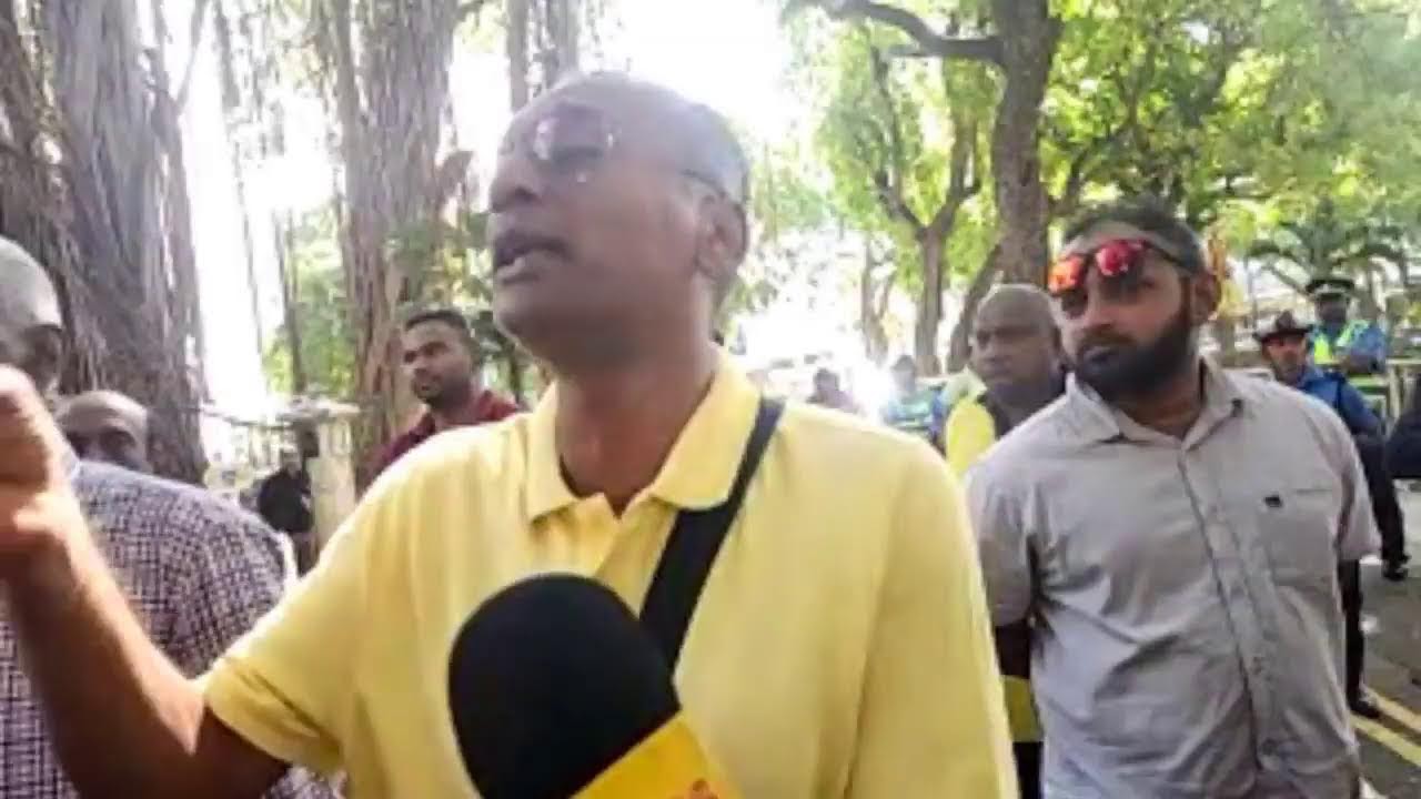Manifestation de la Mauritius Tamil Temples federation