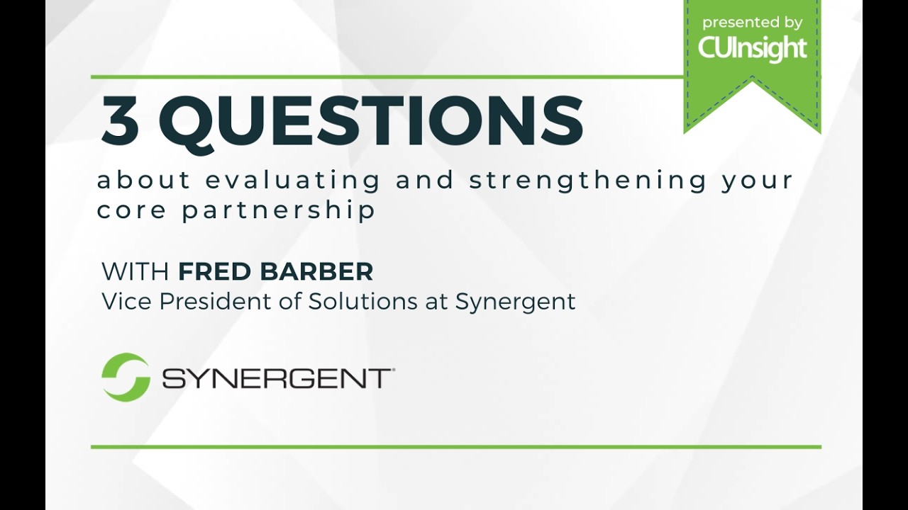 3 Questions with Synergent's Fred Barber