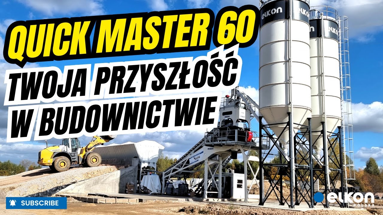 Węzeł Betoniarski #ELKON Quick Master 60: Szybka i Efektywna Produkcja Betonu w Przysusze 🏗️🚀