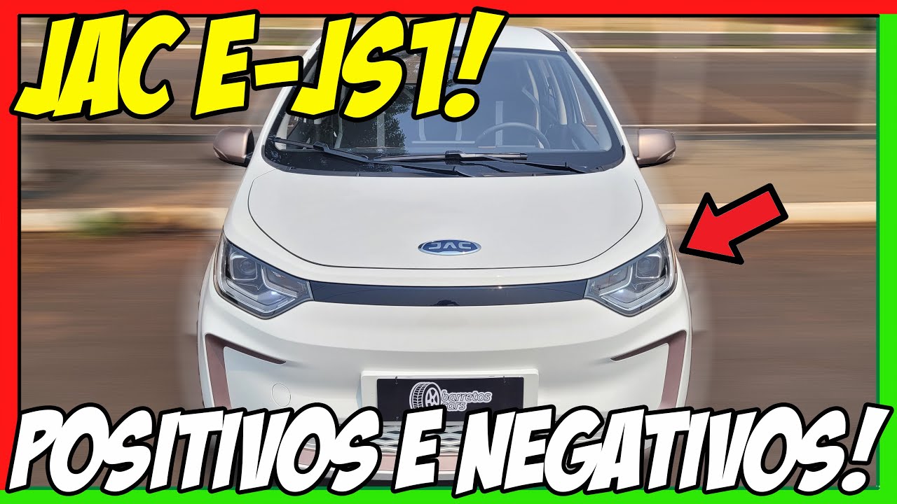 ✅JAC E-JS1 2023/2024!😎Pontos POSITIVOS👍e NEGATIVOS👎e 0 a 100 km/h!