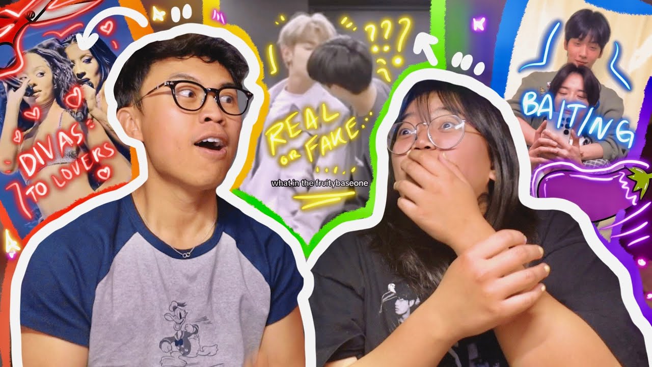 IS IT GAY OR IS IT FAN SERVICE? || REACTING TO KPOP TIK TOK
