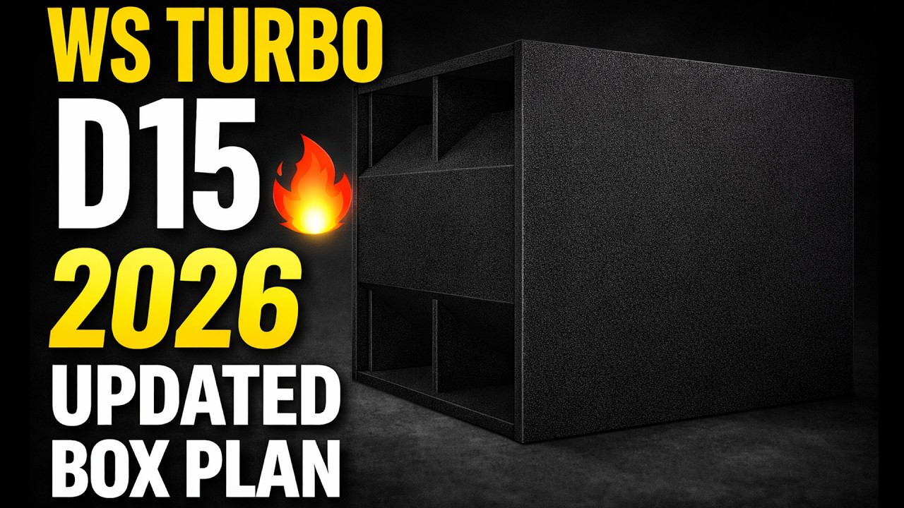 WS Turbo D15 15” Box Design 2026 🔥 Updated Plan + Full Measurements & Cut List