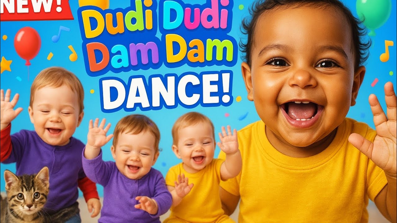 Dudi Dudi Dam Dam Dance | Funny Baby Dance Song 2025 | AI Kids Music