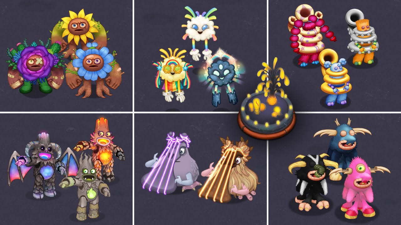 Light Island - All New Monsters (All Sounds & Animations) + Full Song | My Singing Monsters