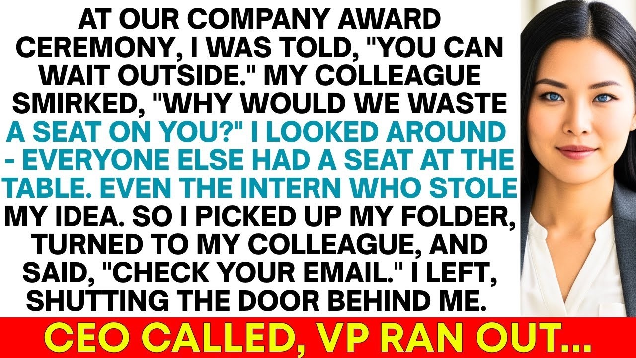 I Was Banned From Company's Award Ceremony   Then I Sent One Email That Changed Everything
