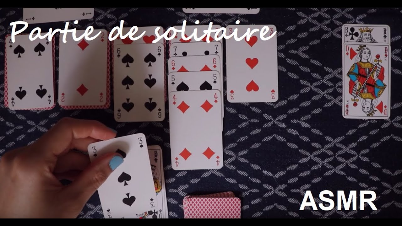 ASMR français - Jeu de solitaire