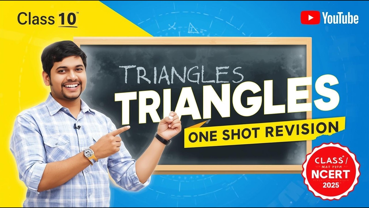 Class 10 Maths Chapter 6: TRIANGLES | Ep–13 | Live One Shot Revision