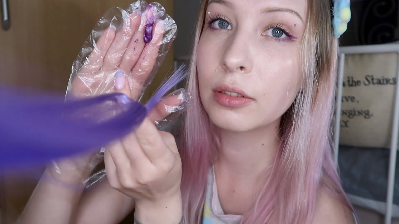 [ASMR] Koleżanka farbuje Ci włosy na fioletowo (roleplay) | + Q&A info