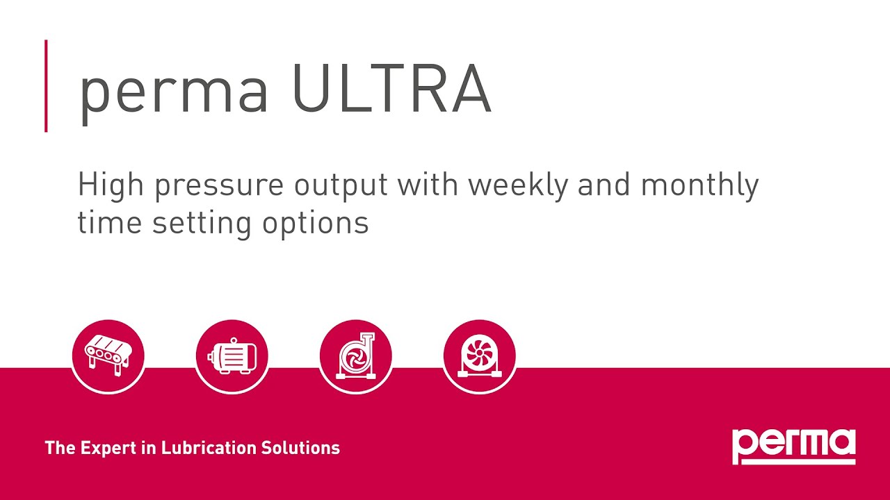 perma ULTRA |  Alta presión de operación con ajuste de tiempo semanal o mensual