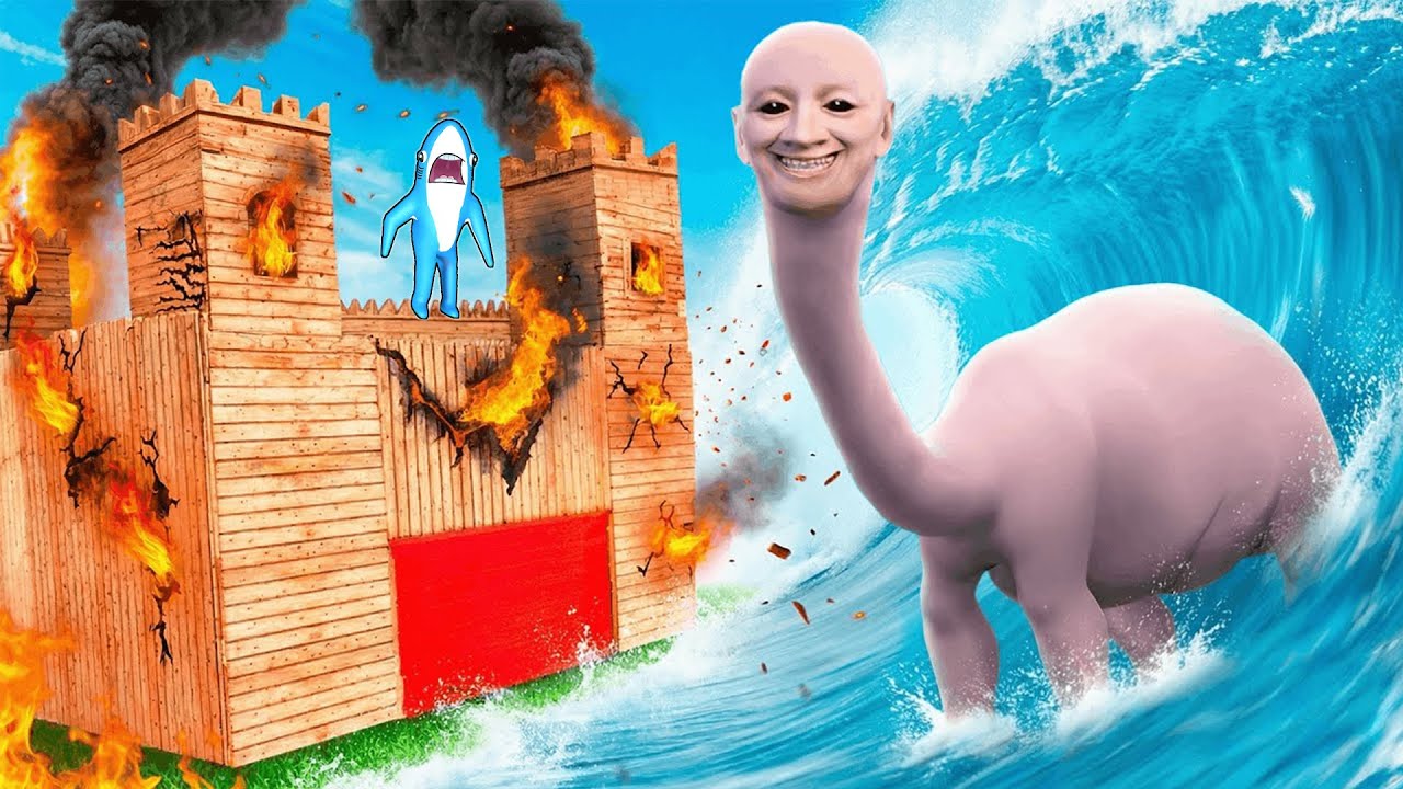 MONSTRII OCEANULUI AM INOTAT PREA DEPARTE IN OCEAN VS CASELE DE LEMN ALE LUI DRACULASS! *EPIC*