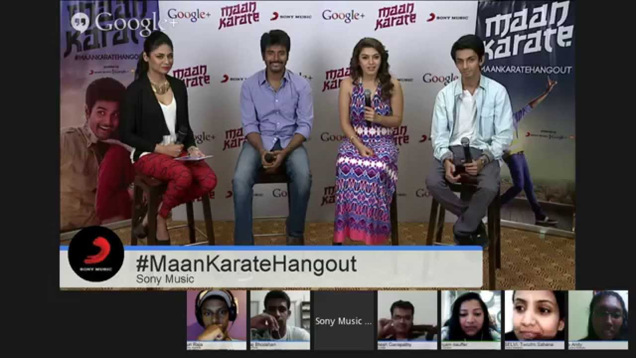 #MaanKarateHangout with Sivakarthikeyan, Hansika and Anirudh